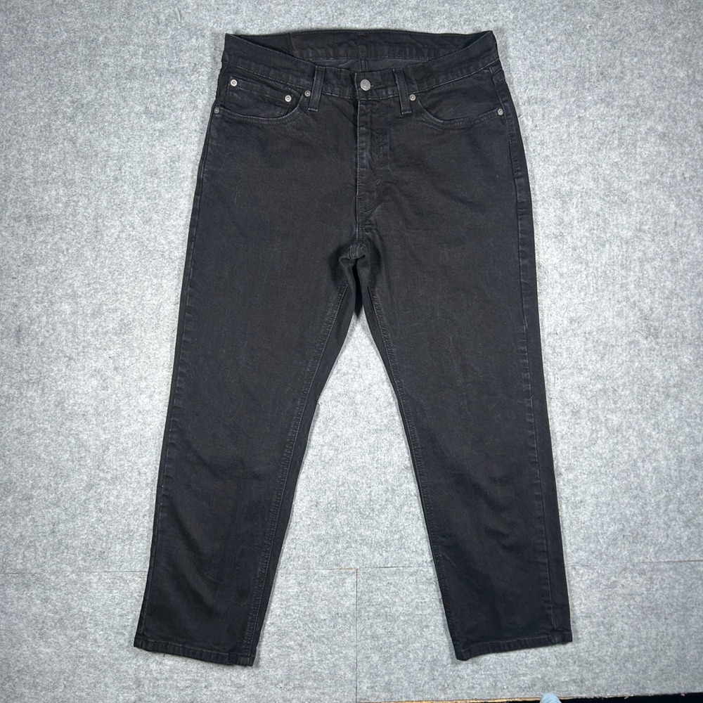 Levi's 541 Denim Jeans Mens 34x30 Black Athletic Taper Stretch Casual Everyday